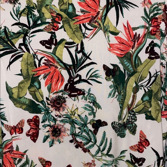 H&M Tropical Butterfly Print Shift Dress - Picture 4 of 4